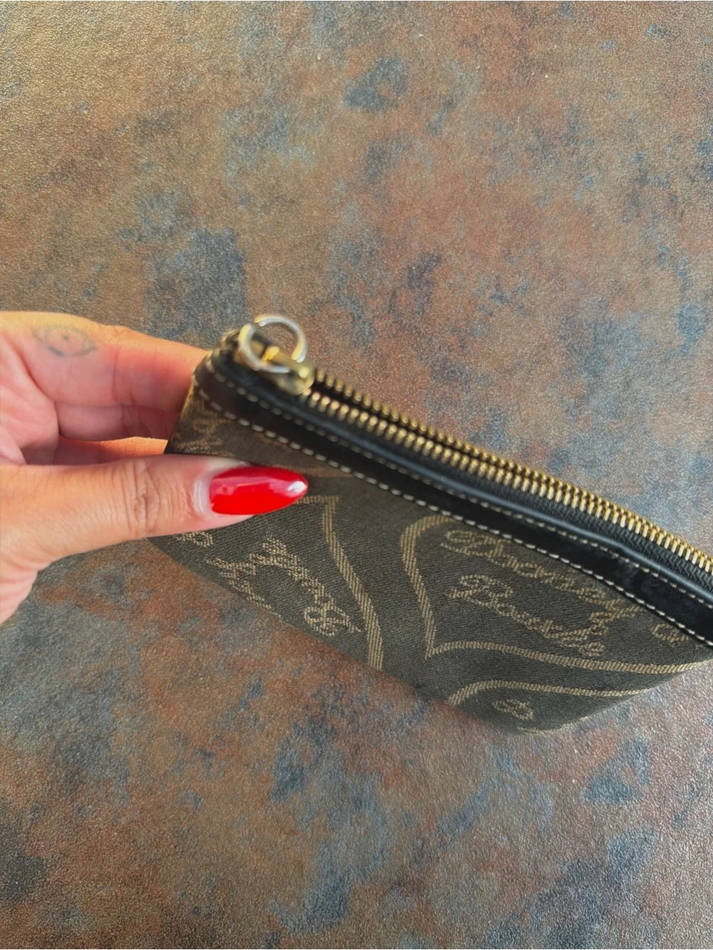 Vintage Dooney & Bourke Wristlet Denim Fabric